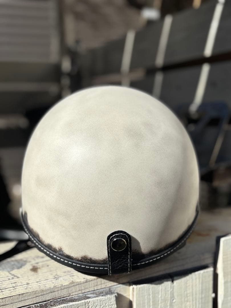 ポリスヘルメット ショーティー ヘルメット エイジング塗装仕上げ　フリーサイズ