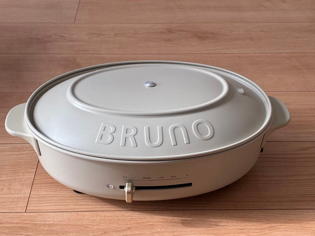 BRUNO オーバルホットプレートcrassy+グレージュ⑤