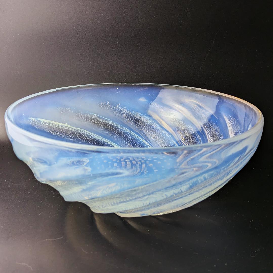 マッチーさま　深淵なるオパルセント ラリック本人作品 ポワソン 大鉢24cm 魚