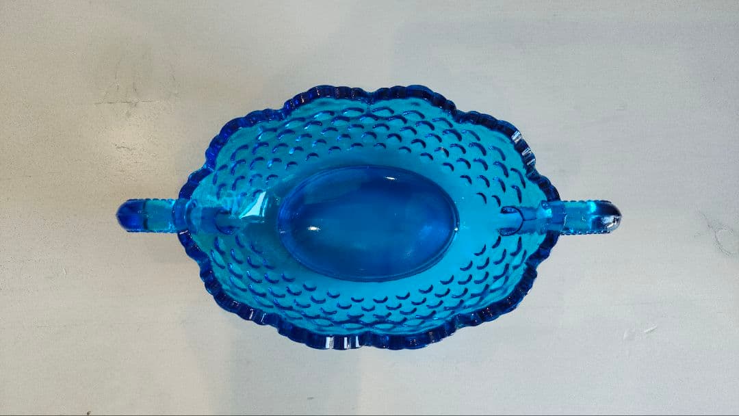 '50~'60 フェントン Fenton Blue Hobnail 美品