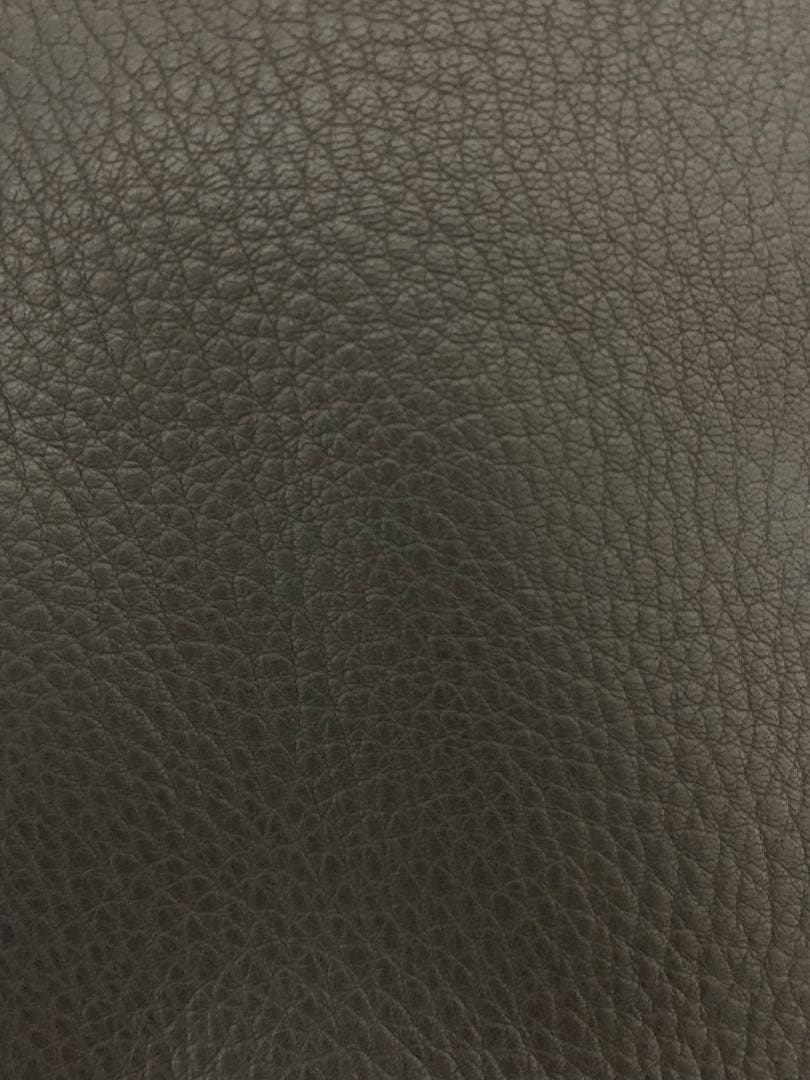 エルメス HERMES ダークブラウン ディアスキンレザー フレアスカート