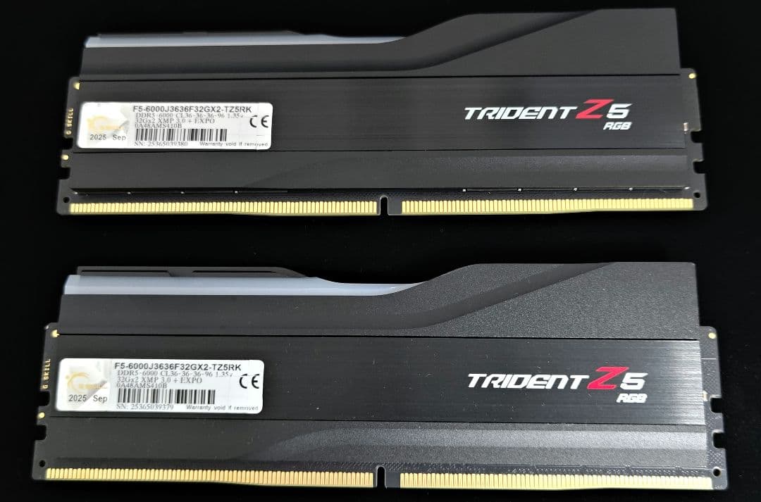 メモリー G.SKILL F5-6000J3636F32GX2-TZ5R