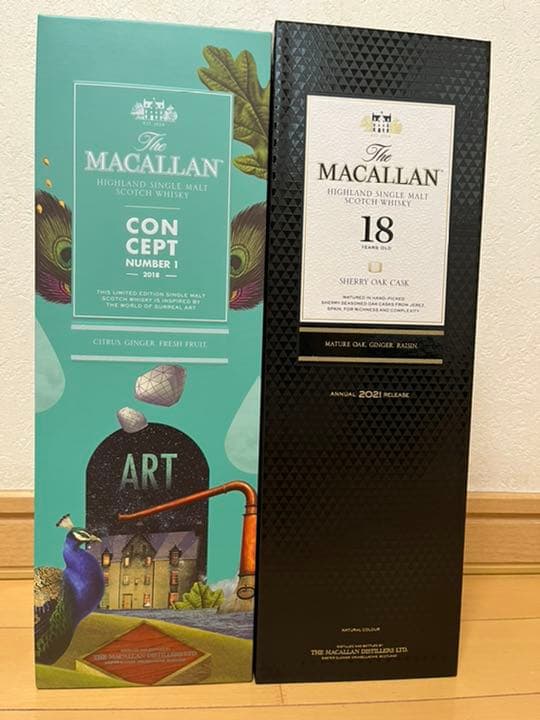 マッカラン18年 、コンセプト No1 2種セット