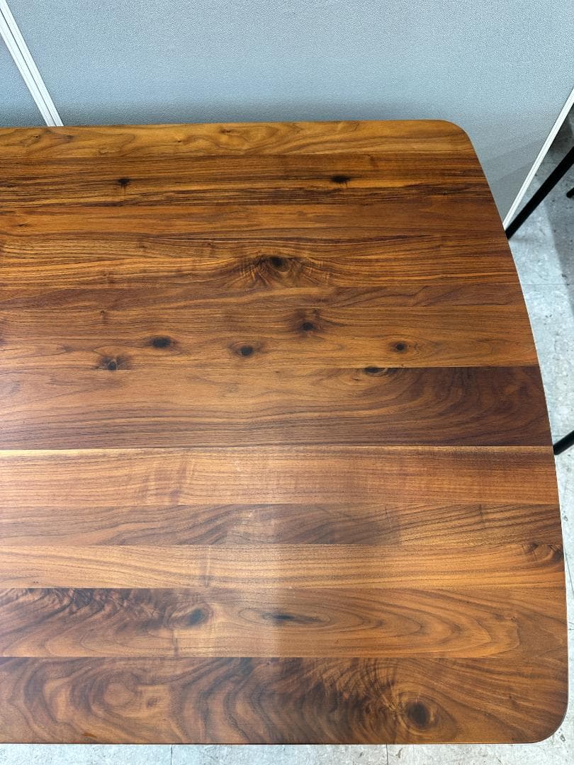 大塚家具　ダイニングテーブルセット　イス×4　ブラウン