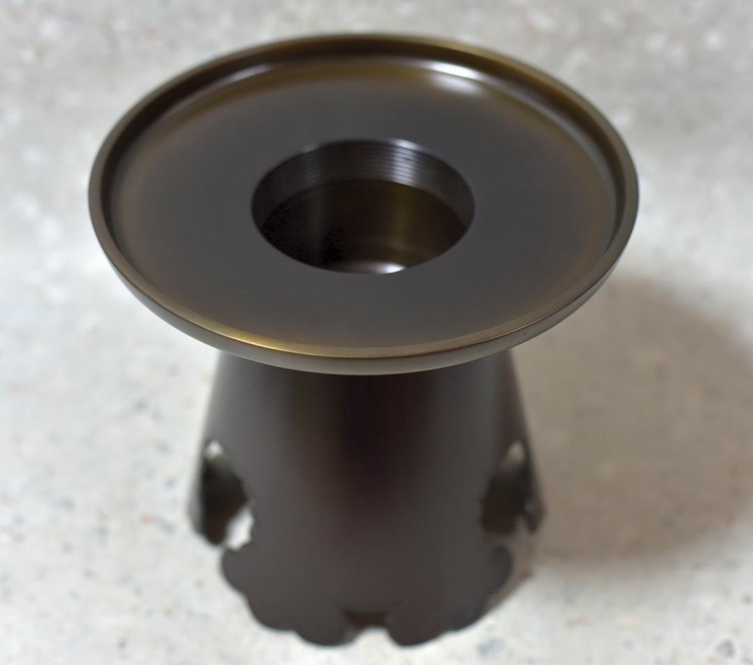 唐銅池坊、御玄猪、薄葉田【極上品】　花入れ　花道