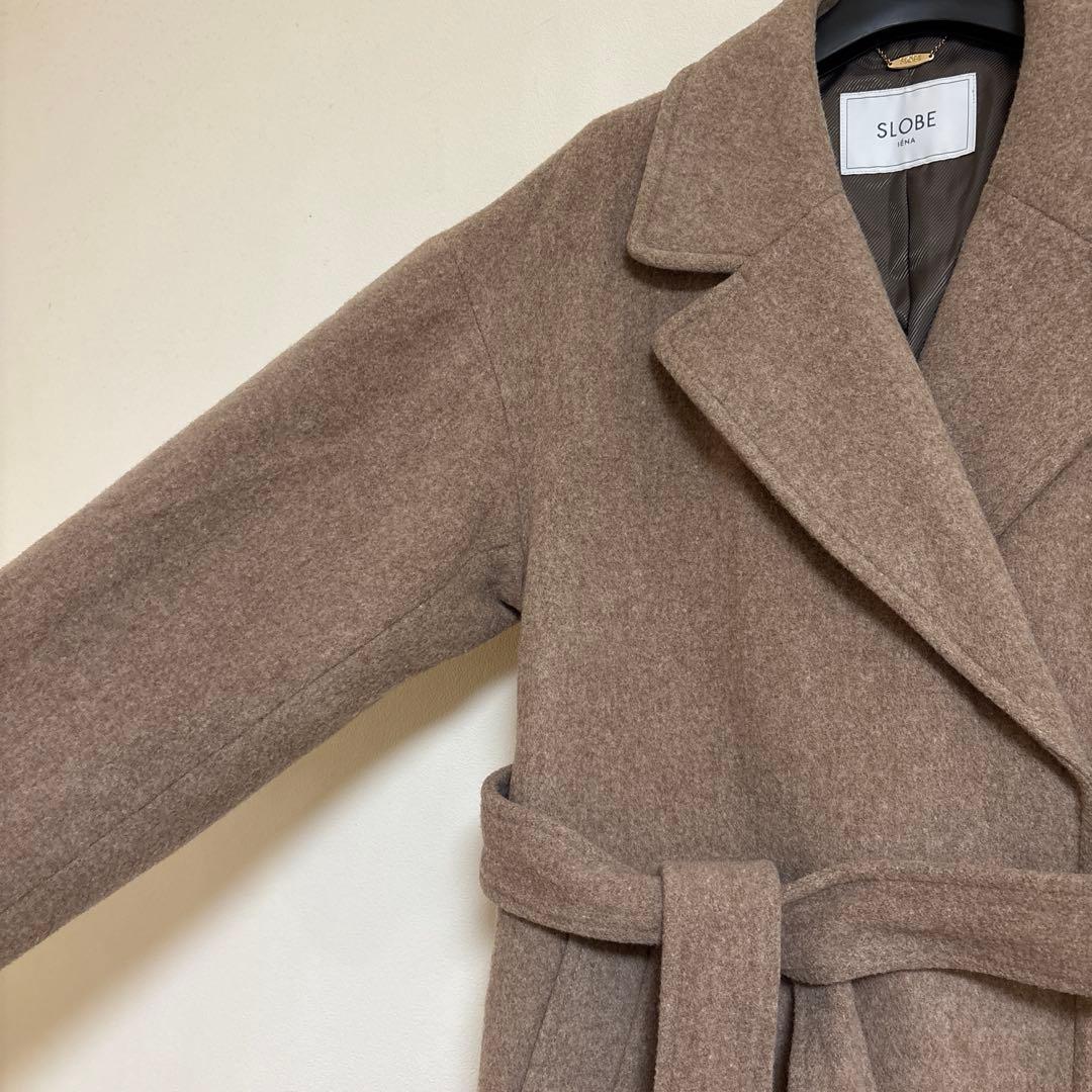 超美品☆SLOBEイエナ☆淡いブラウンが素敵な チェスターコート38