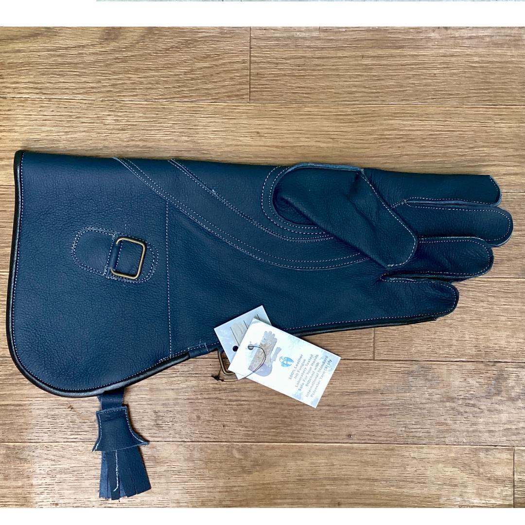 2個 英国から ファルコングローブ 猛禽類 革手袋 ふくろう フクロウ 男女兼用