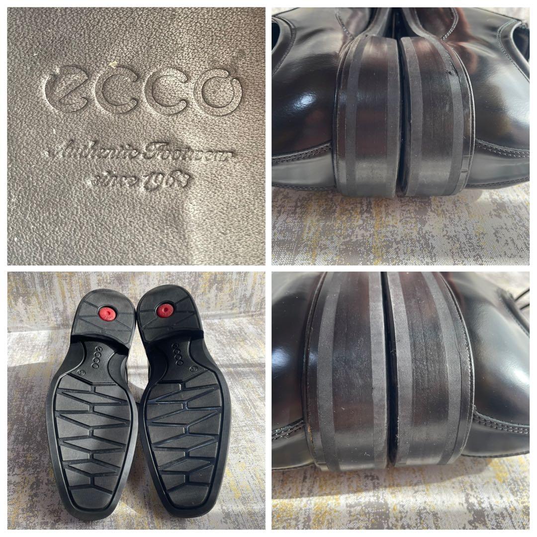 ★28.5㎝★ブラック フォーマル ビジネスシューズ エコー プレーントゥ