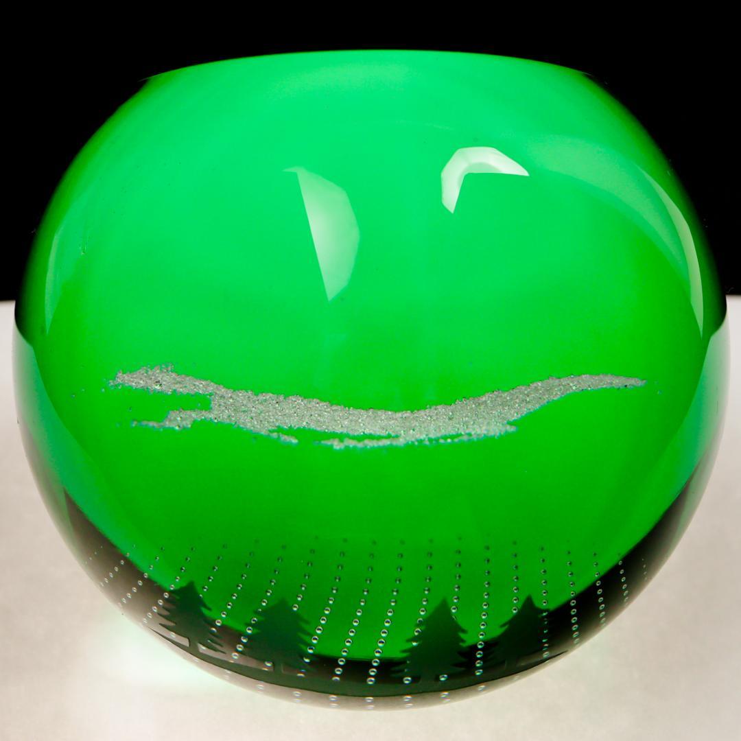 Caithness Glass 森を駆ける馬 エアーパターン ペーパーウエイト