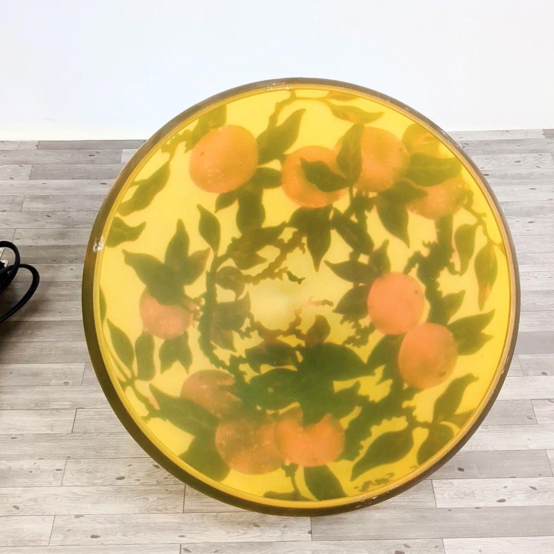 ガレ調　2灯式　アンティーク　テーブルランプ