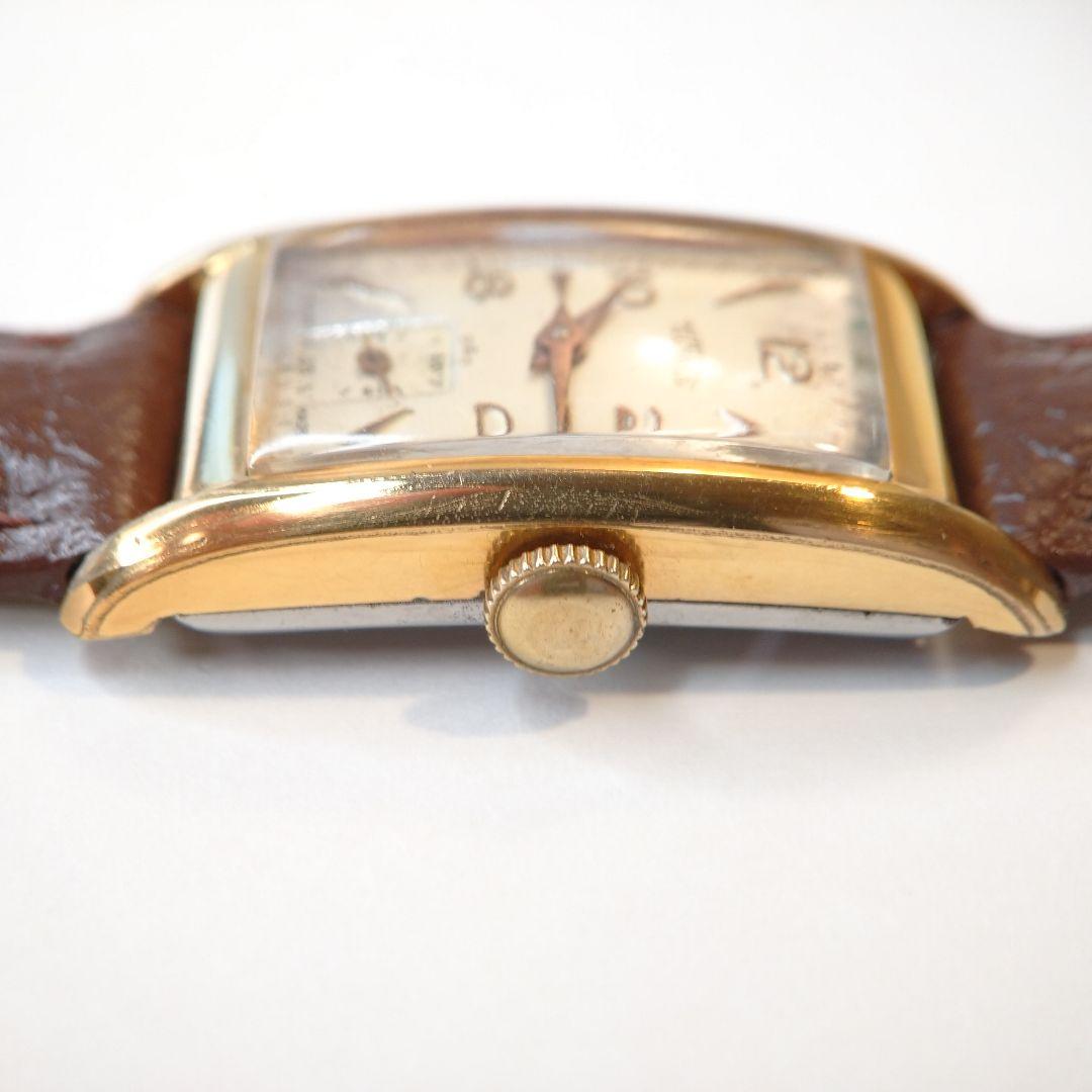 【1940s】TECHNOS スモセコ OH済 ヴィンテージ腕時計