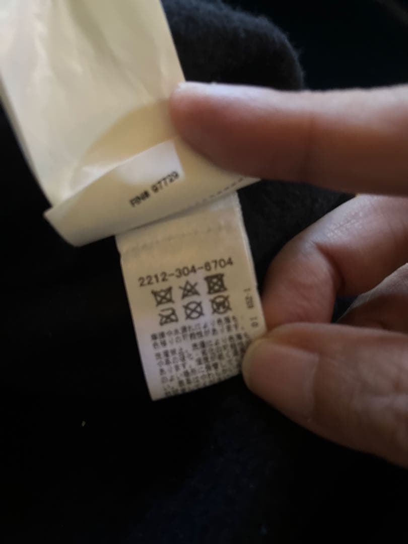 クロムハーツ Y NOTネイビー スエット セメタリークロス レザー Tシャツ