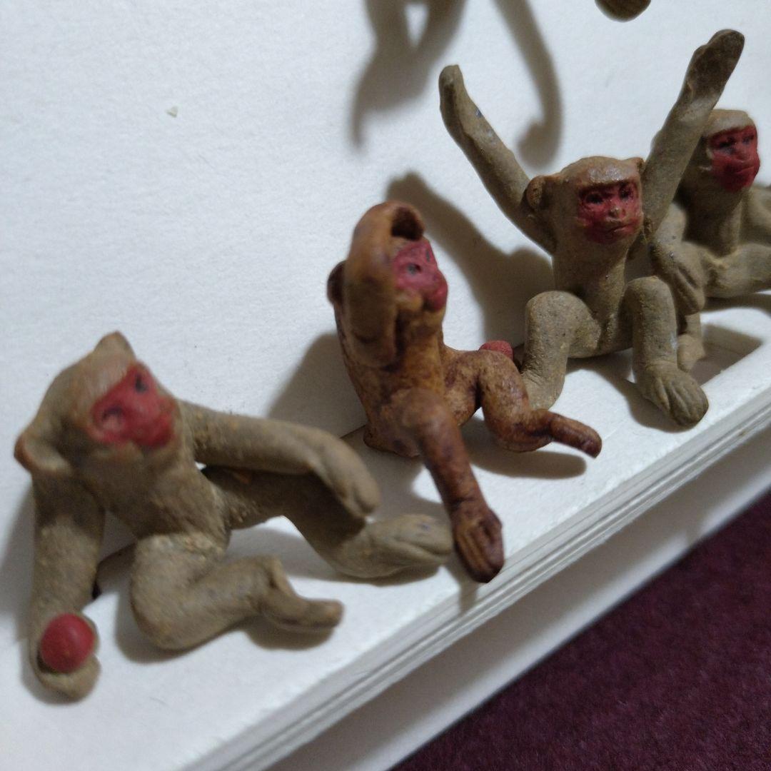 郷土玩具　工芸品　ミニチュア　子猿　豆人形
