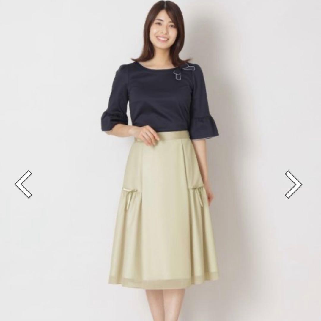 トゥービーシックリボン付きスカート50サイズ