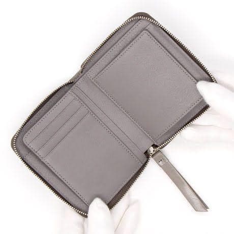 新品 マーガレットハウエルアイデア 折り財布 ピルモント ラウンド グレー