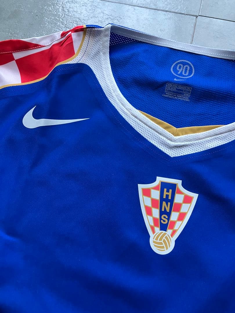 激レア　04-05 クロアチア代表 NIKE 長袖アウェイユニフォーム　選手仕様