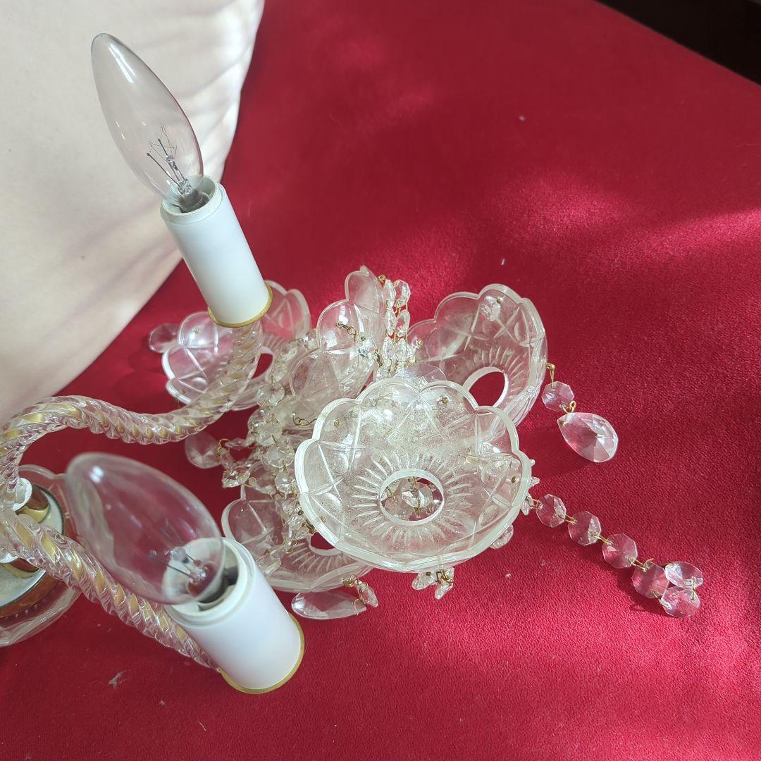 クリアガラス シャンデリア 5灯