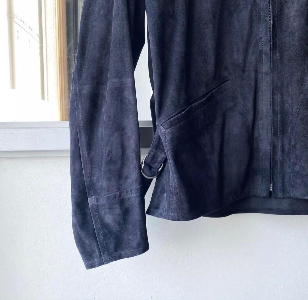 COMOLI シープスエード ジップショートジャケット