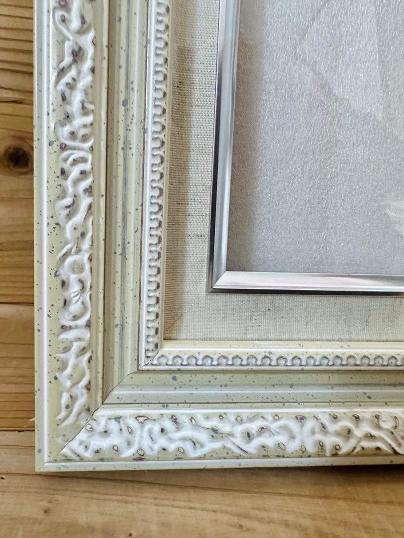 アイボリー P6キャンバス 装飾的な油彩額縁