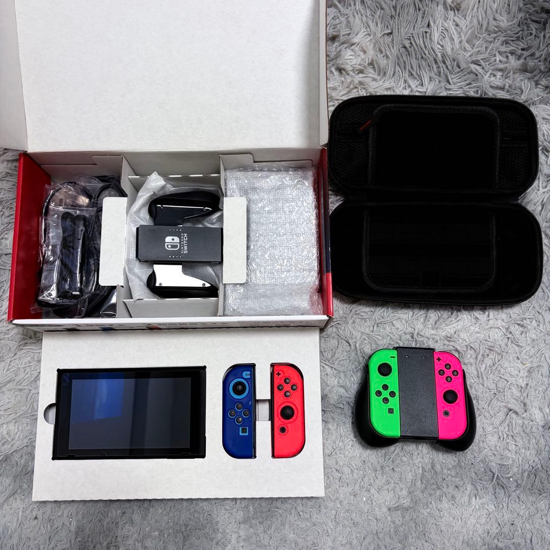 【美品】Nintendo Switch 本体 ジョイコン2セット 初期化済み
