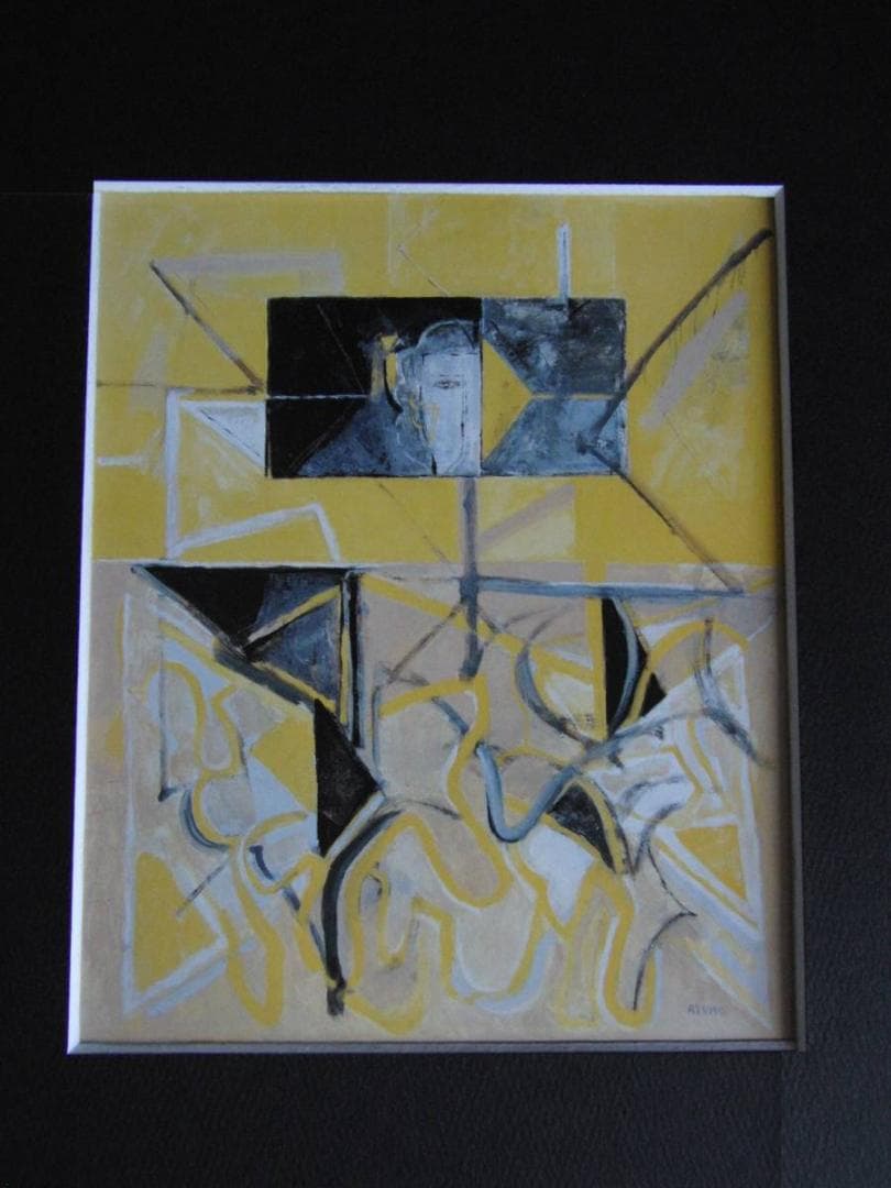 島田鮎子、【夏至の頃】、希少な額装用画集より、新品額装付