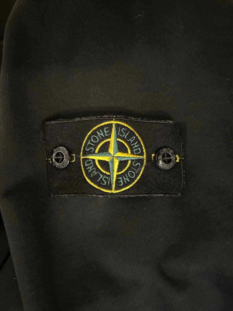 Stone  ブラック フルジップ パーカーL