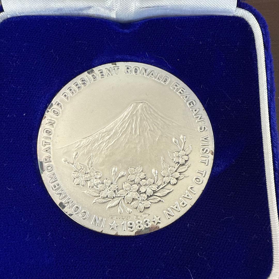 1983年 ロナルド・レーガン 記念メダル 純銀