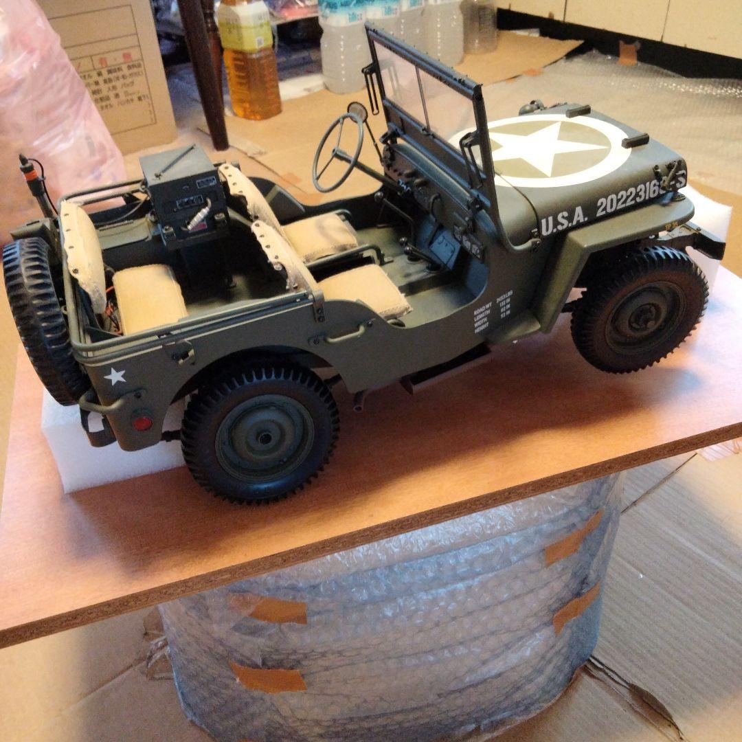 デアゴスティーニ・ウイリスジープ1／8 ・ジャンク品(部品の破損、欠品有りの為）