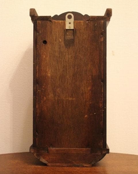 名古屋 meiji アンティーク 小ぶり ミニ 掛時計 柱時計 振り子 動作品