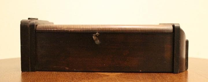 名古屋 meiji アンティーク 小ぶり ミニ 掛時計 柱時計 振り子 動作品