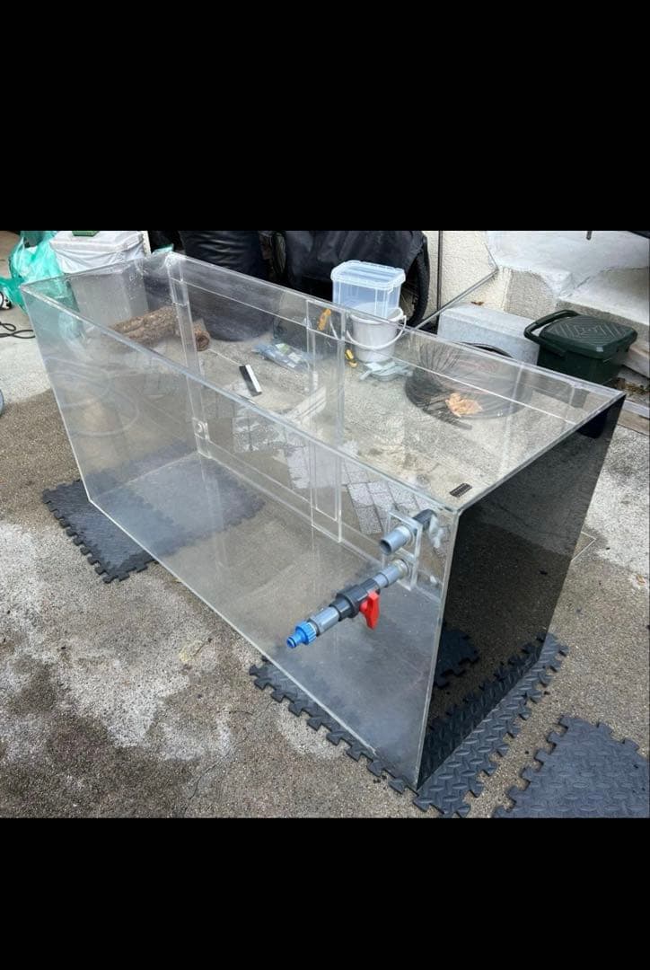 アクリル水槽 1500×750×500 厚み1センチ 引取り限定