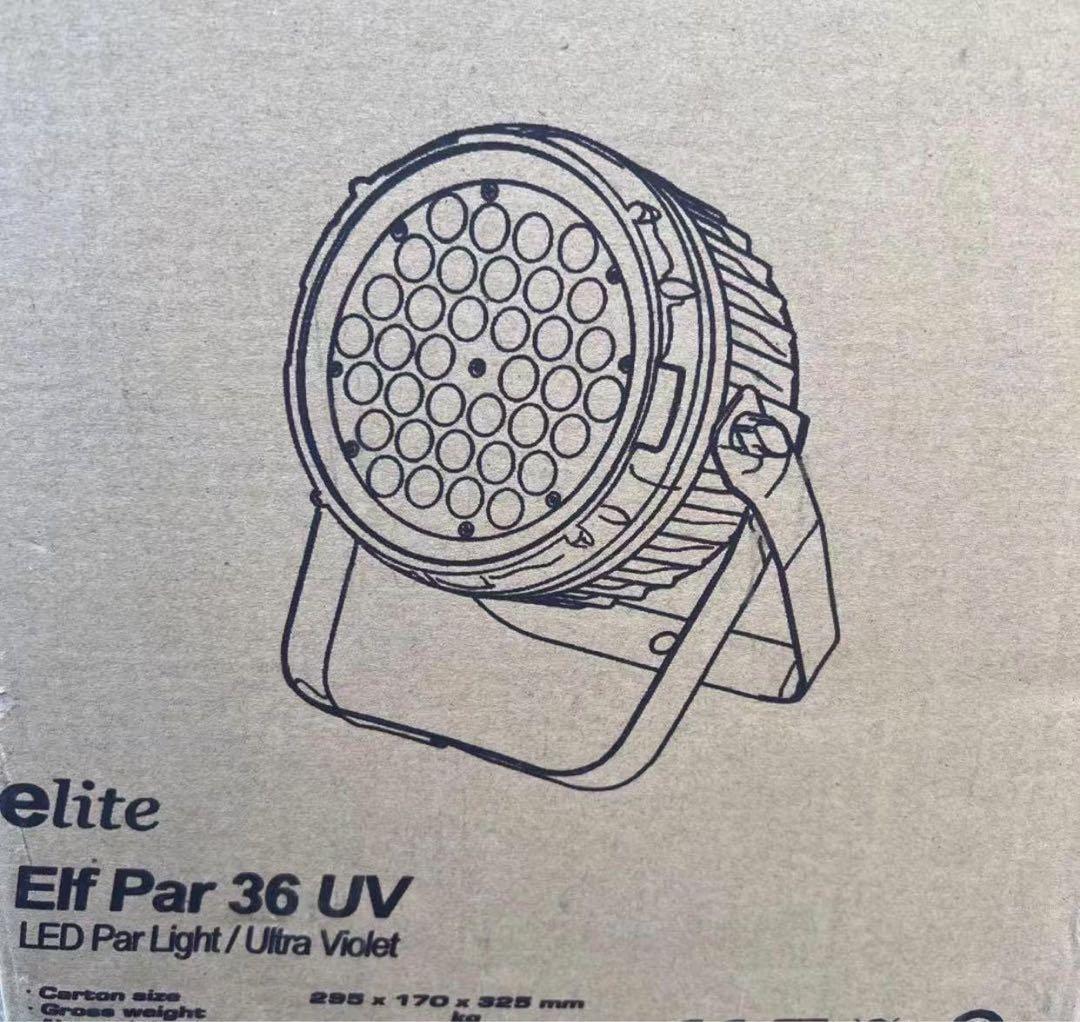 新品未使用 E-LITE　UVカラー LEDパーライト　ELF PAR36 UV