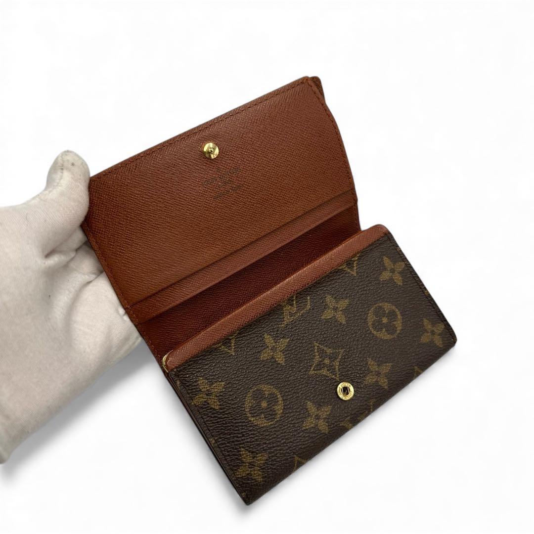 【極美品】ルイヴィトン モノグラム 二つ折り財布 L字ファスナー トレゾール