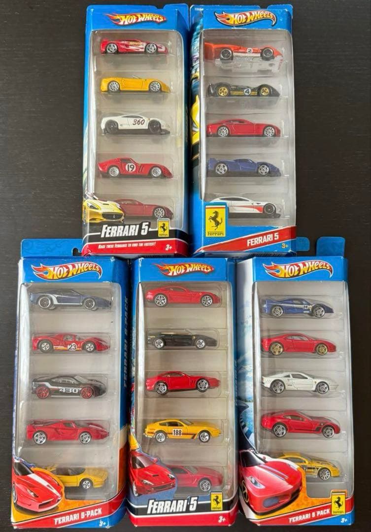 ホットウィール フェラーリ　5個セット