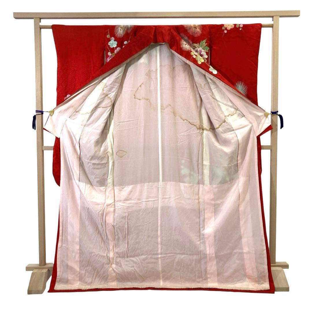 ◎mk-1448　引き振袖　お引きずり　婚礼衣装　金糸　銀糸　8-6