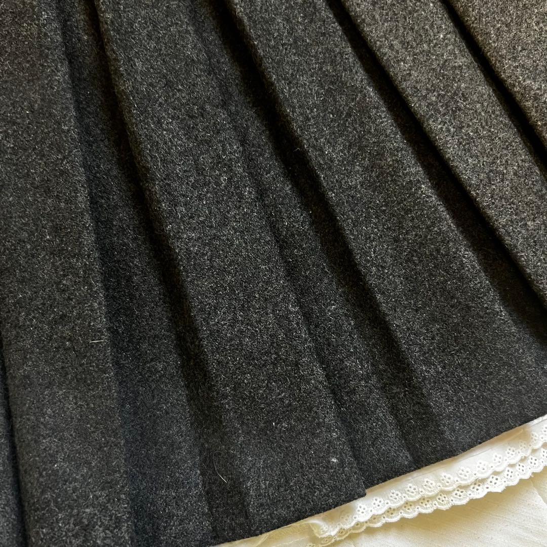 crank プリーツスカート musinsa ウール風生地 韓国ブランド