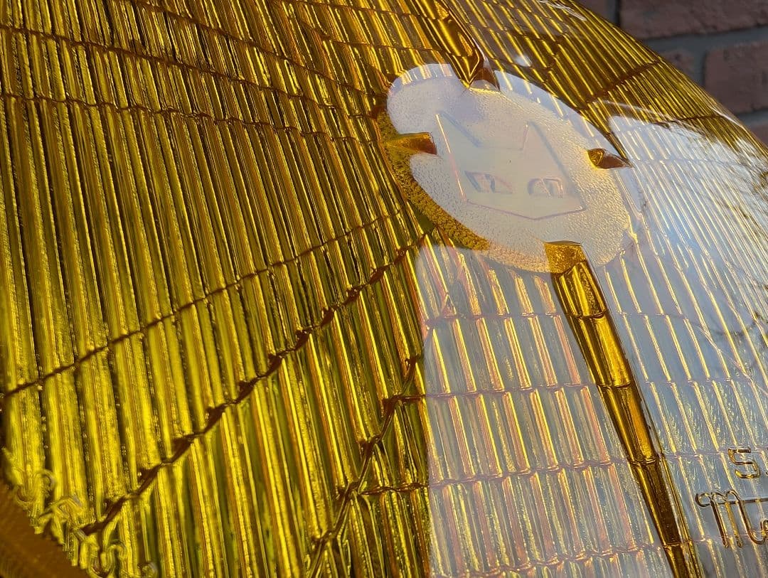 マーシャル 720 ヘッドライト リム付き イエローレンズ キティ 彫り猫 旧車