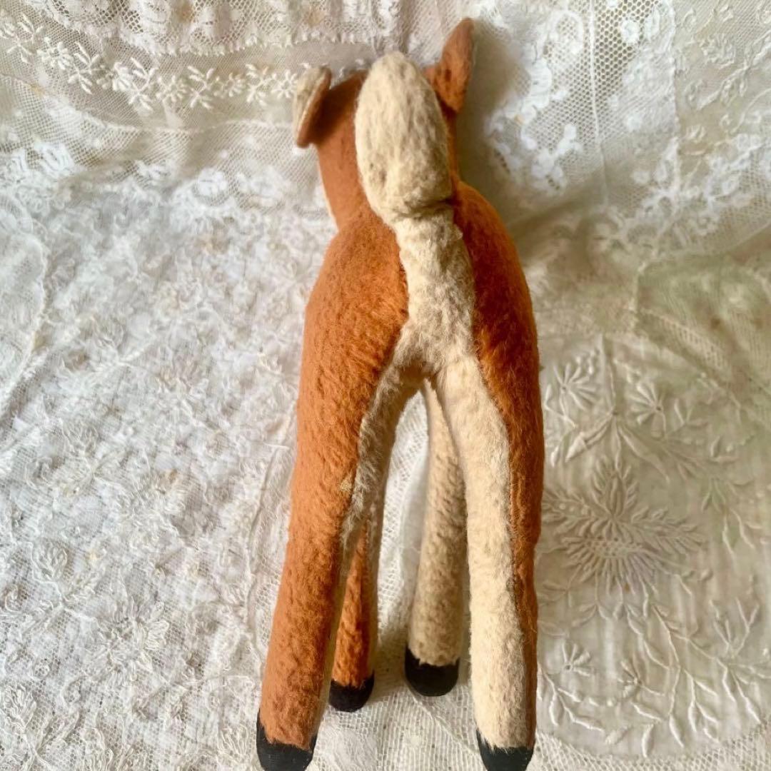 バンビぬいぐるみ3体セット　子鹿小鹿　　フランスアンティーク　ドイツヴィンテージ