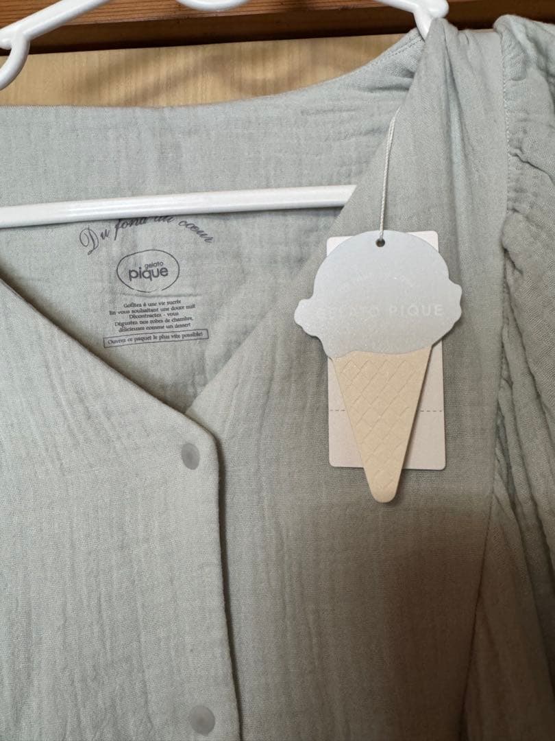 ジェラートピケ　マタニティガーゼワンピース　gelato pique 授乳服