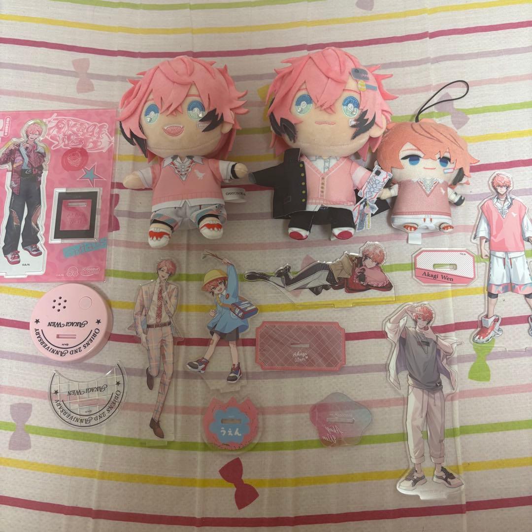 【限定価格】まとめ売り 赤城ウェン アクスタ チェキ カード ぱぺ にじさんじ