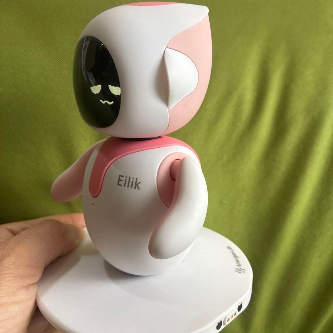 美品　Eilik アイリック　ピンク デスクトップボット