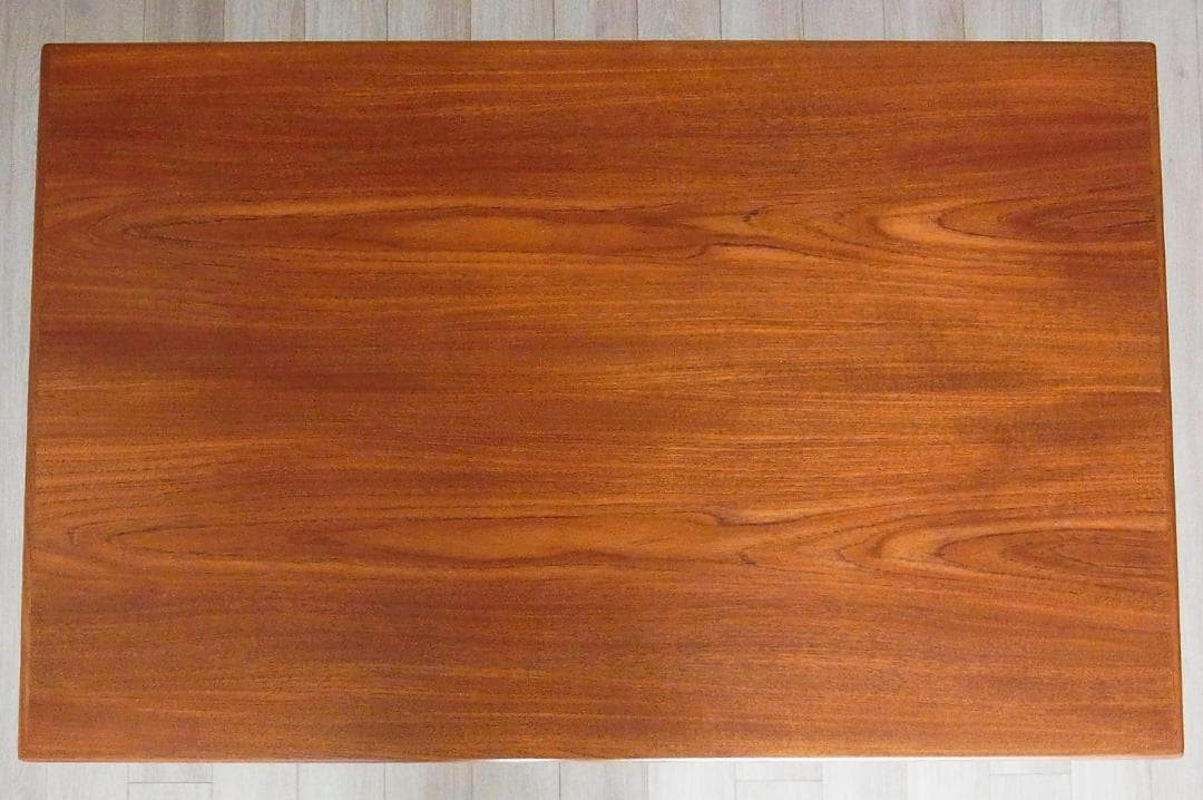 杢目が美しい伸長式 エクステンション ダイニングテーブル 北欧家具　ビンテージ