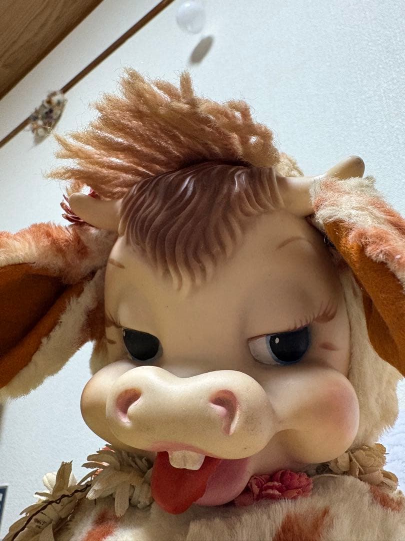 ラシュトン社ラバーフェイス牛のぬいぐるみ ヴィンテージ