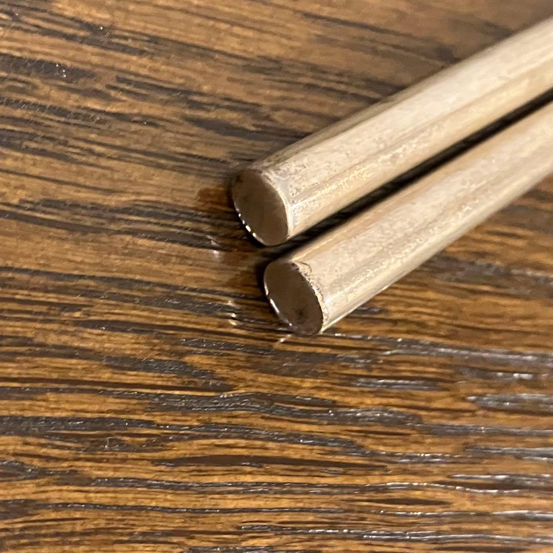 純銀　箸　ポータブル　年代物　いづみ屋