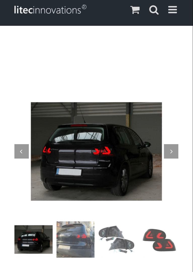 2009年式　ゴルフ5 ライテック　ブラック／スモークテールライト　左右セット