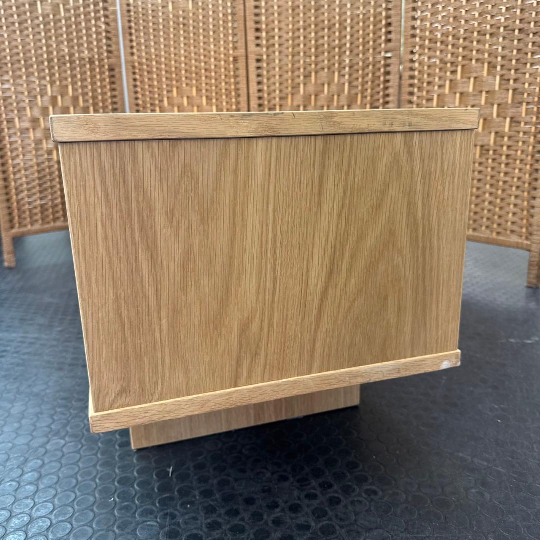 ☆☆無印良品　オーク材AVラック薄型（引戸）・幅110㎝　MUJI