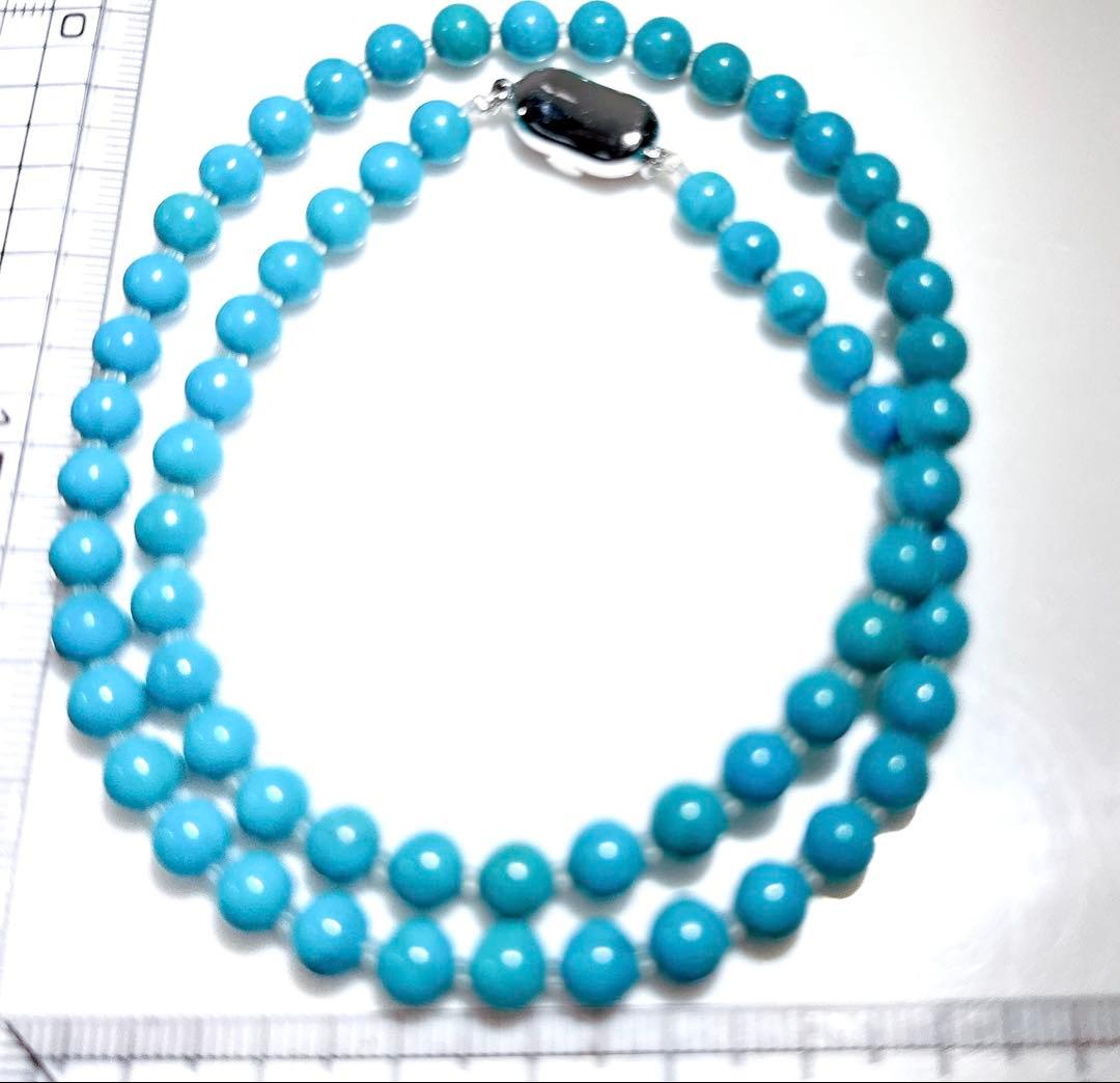 トルコ石ネックレスターコイズネックレスNO25-2157