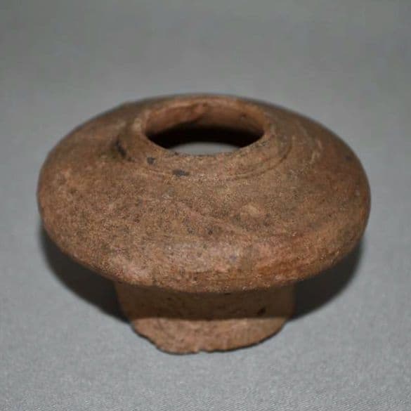 元代　出土品（広東）『丸形水盂』　古陶磁器　硯滴　水中丞　水丞　文房具　古美術