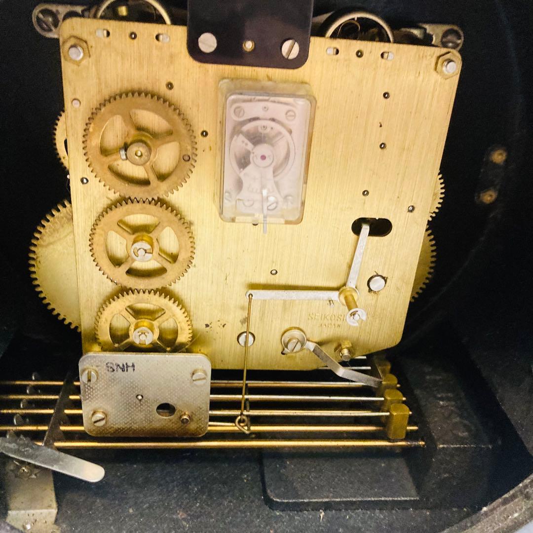 SEIKO レトロ 置時計 ゼンマイ式 ボンボン時計 昭和レトロ 古道具
