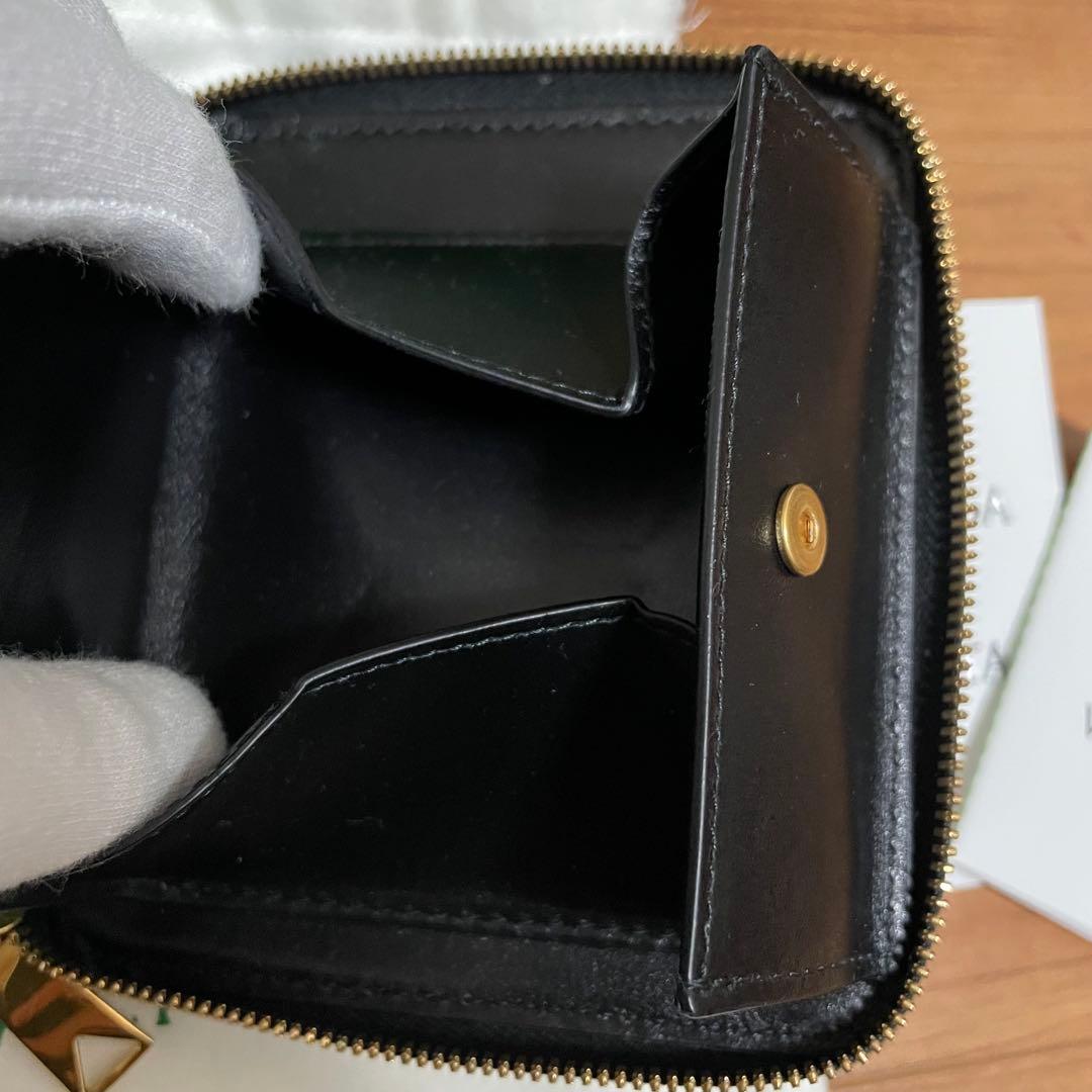 定価11万　新品　BOTTEGA VENETA ブラック ラウンドファスナー財布